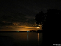 08115ls - Shooting stars at the cottage - Moon - Jupiter over Birch Point Marina   Each New Day A Miracle  [  Understanding the Bible   |   Poetry   |   Story  ]- by Pete Rhebergen